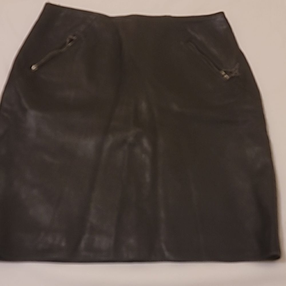 Firenze vintage leather skirt size 10‎